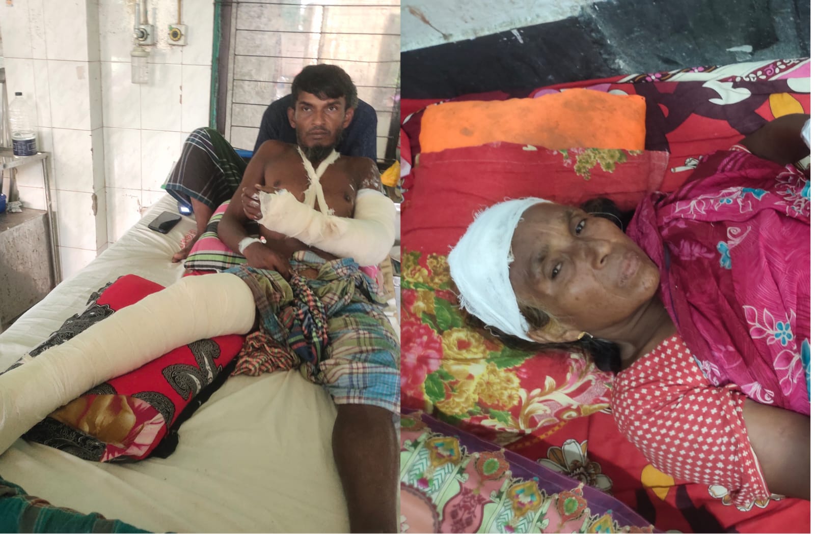 নড়িয়ায় জমি সংক্রান্ত বিরোধে মা-ছেলেকে কুপিয়ে জখমের অভিযোগ